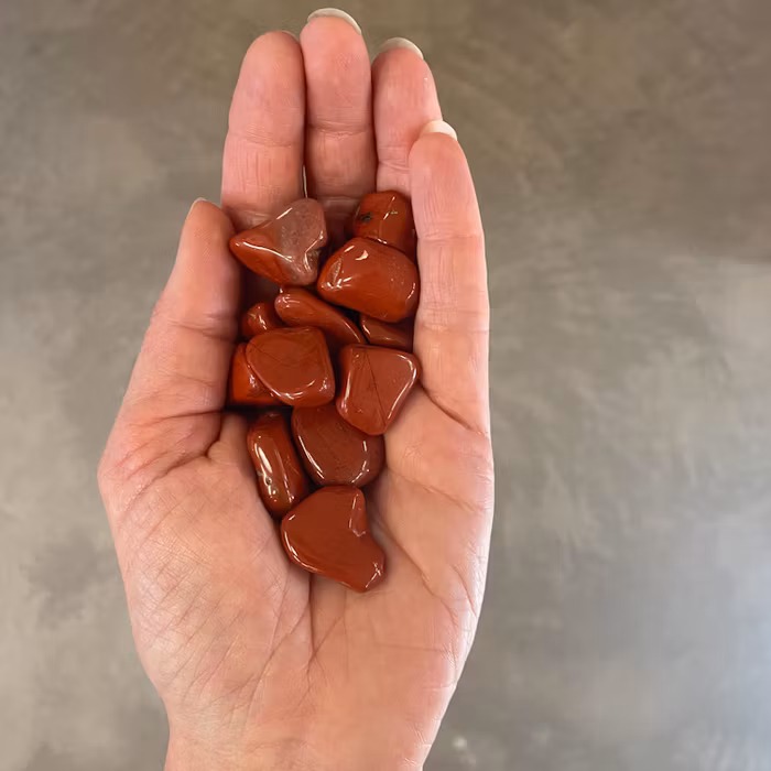 Röd Jaspis kristall Tumlad small