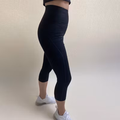 Yogaleggings Capri Black - Girlfriend Collective Yogaleggings Capri Black - Girlfriend Collective