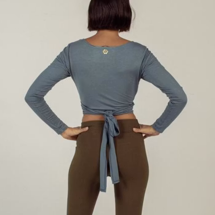 Yogatröja Moksha Wrap Top Indigo - Indigo Luna