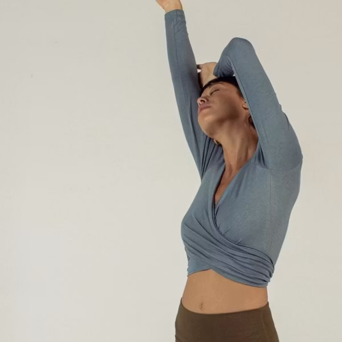 Yogatröja Moksha Wrap Top Indigo - Indigo Luna