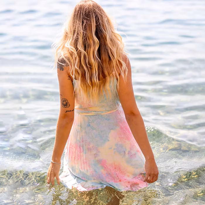 Klänning Chania Sunset Slip Wrap Dress - Zaimara