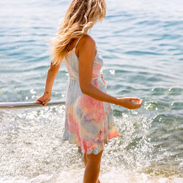Klänning Chania Sunset Slip Wrap Dress - Zaimara
