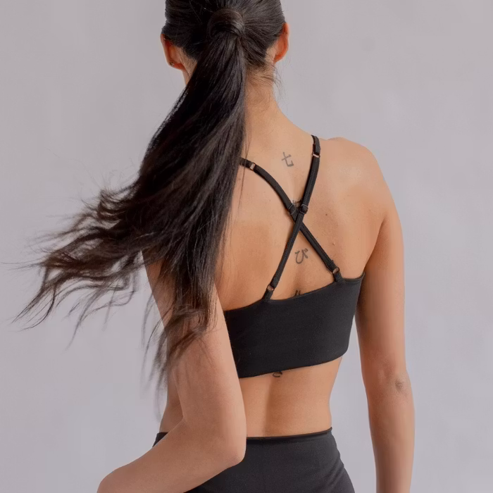 Sport-BH Yoga FLOAT Juliet Black - Girlfriend Collective