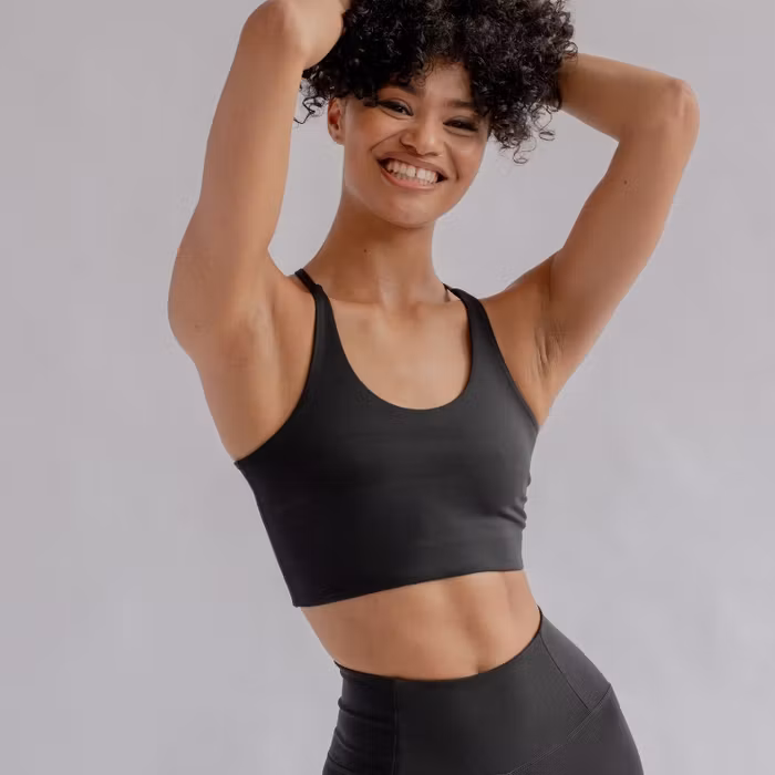 Sport-BH Yoga FLOAT Cleo Black - Girlfriend Collective