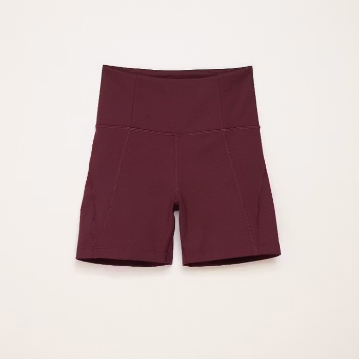 Yogashorts Run High Rise Plum - Girlfriend Collective