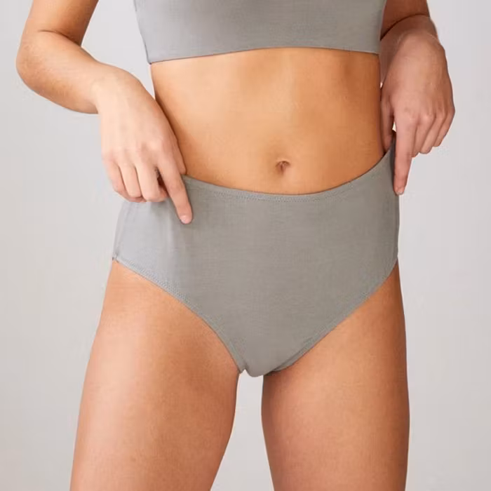 Bikinitrosa Briefs med hög midja Khaki - Movesgood