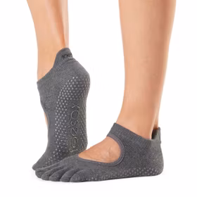 Yogastrumpor Fulltoe Bellarina Grip Charcoal - Toesox