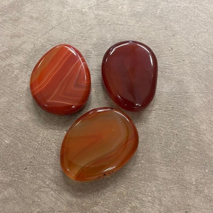 Karneol Touchstone Platt mindre