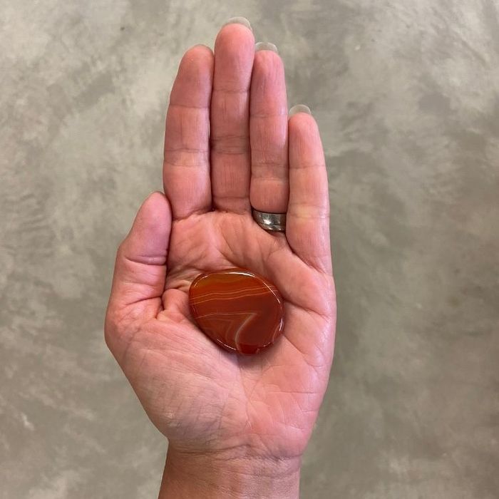 Karneol Touchstone Platt mindre