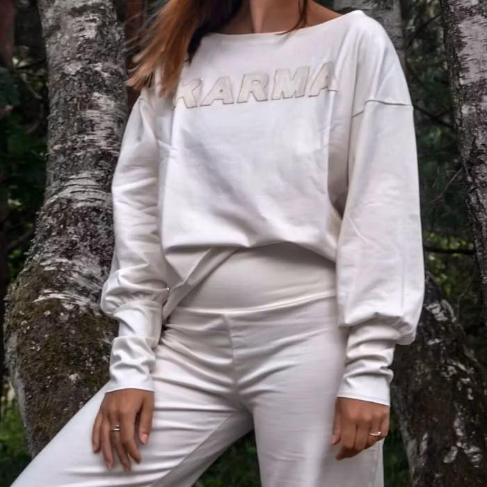 Tröja Sweater Puff "Karma" Ivory - Soul Factory