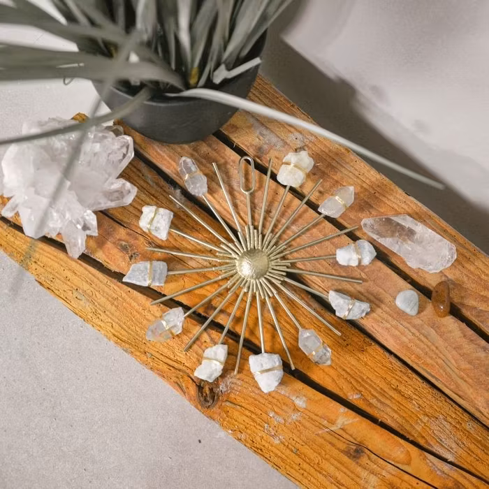 2:A SORTERING Kristall Beach Vibes Sunburst Healing Crystal Grid - Ariana Ost