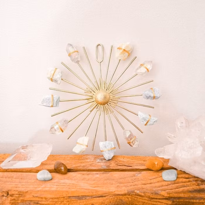 2:A SORTERING Kristall Beach Vibes Sunburst Healing Crystal Grid - Ariana Ost