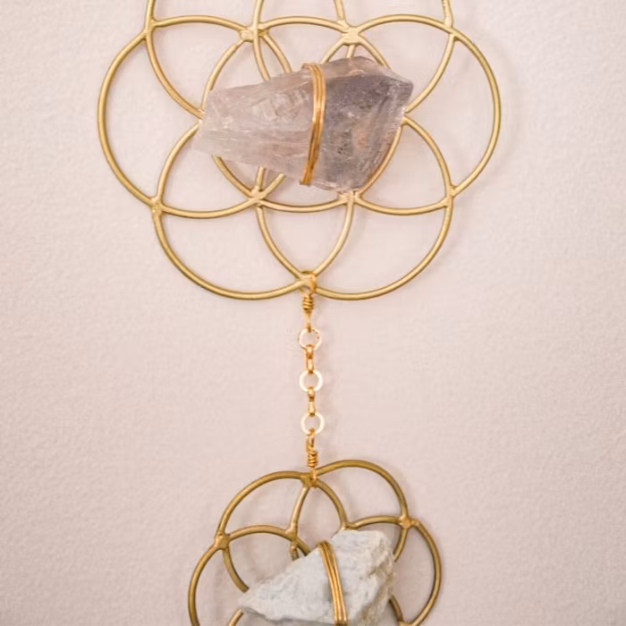 Väggdekoration Flower of Life Gold - Ariana Ost