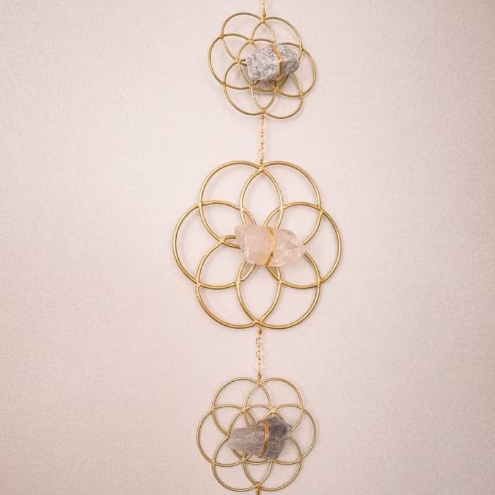 Väggdekoration Flower of Life Gold - Ariana Ost