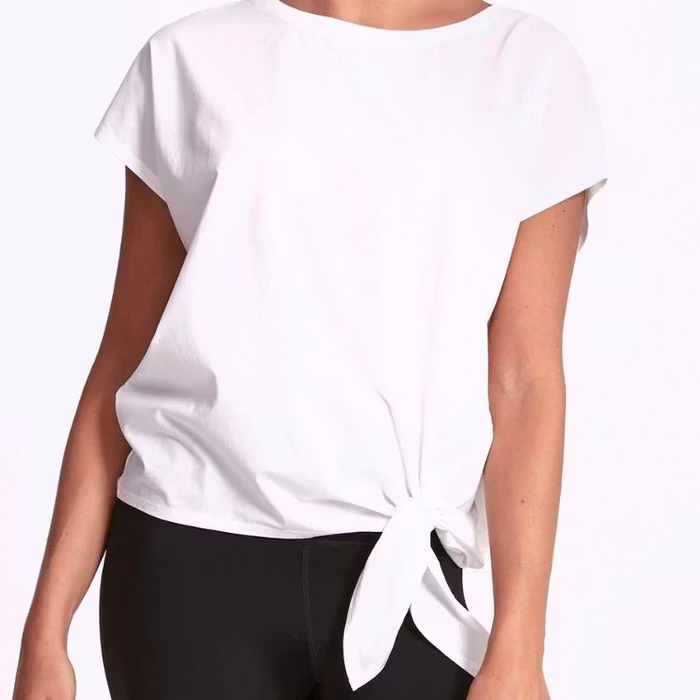 Yogatröja Sadhana Tie Tee White - Dharma Bums