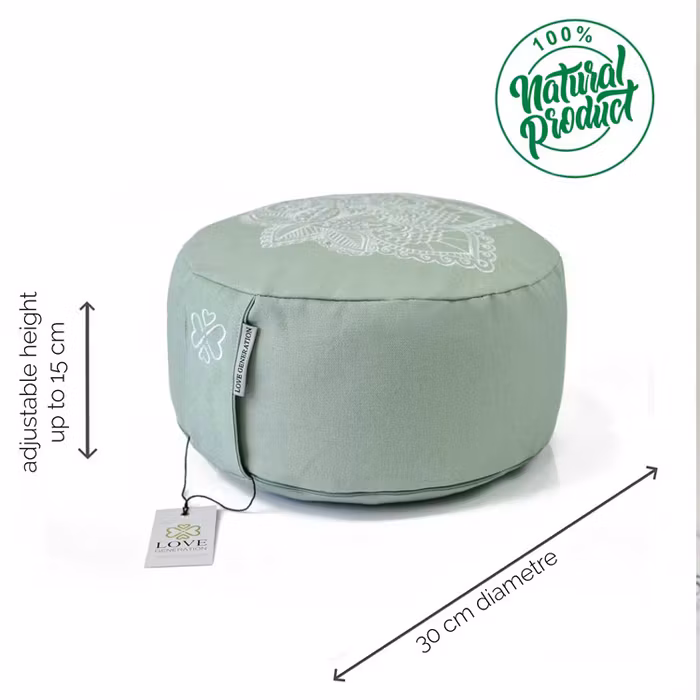Meditationskudde Lotus Sage Green - Love Generation