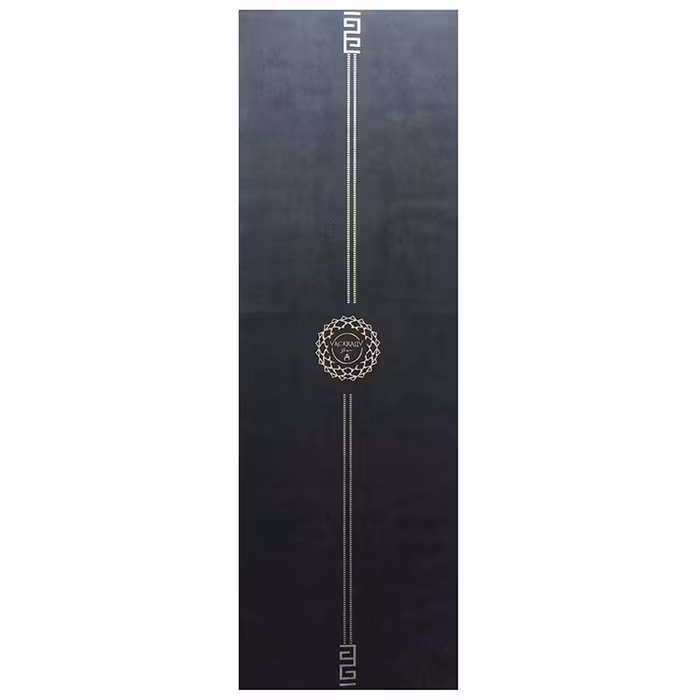 Yogamatta Eko Flower Aum Gold 183x61 cm 4 mm + Yogaväska - Vackraliv Yoga