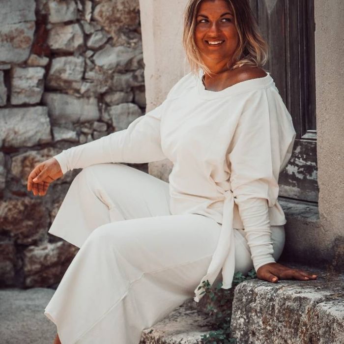 Tröja Sweater Knot Ivory - Soul Factory