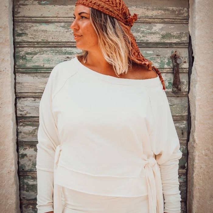 Tröja Sweater Knot Ivory - Soul Factory