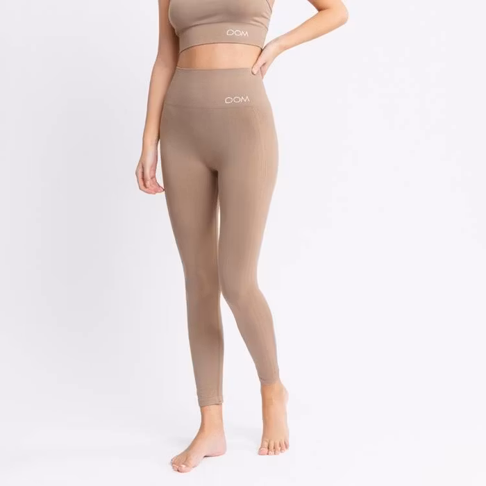 Yogaleggings Seamless CORA Polish Brown - DOM