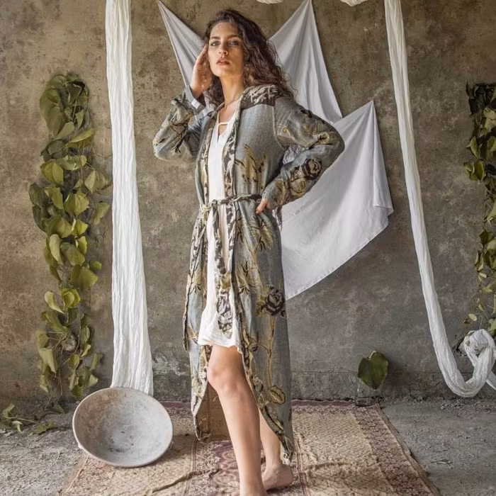 Exklusiv kimono "Graceful Gray" - Brahmaki