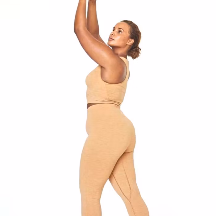 Seamless Crop Top Camel - Moonchild Yogawear
