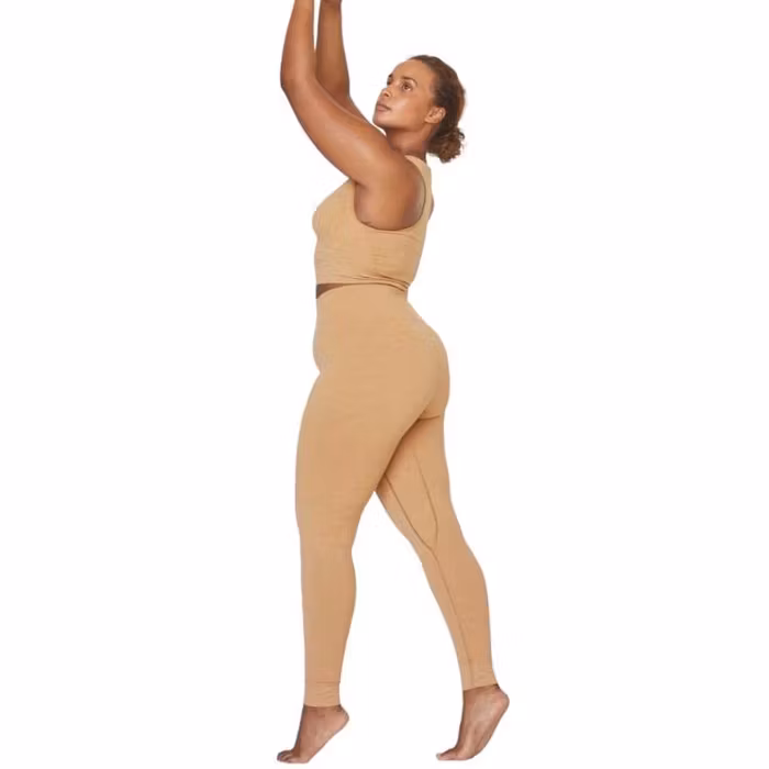 Seamless Crop Top Camel - Moonchild Yogawear