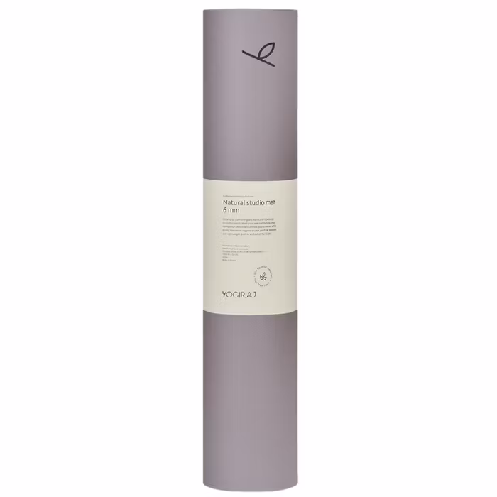 Yogamatta Natural practice mat 6 mm, Shadow lilac - Yogiraj