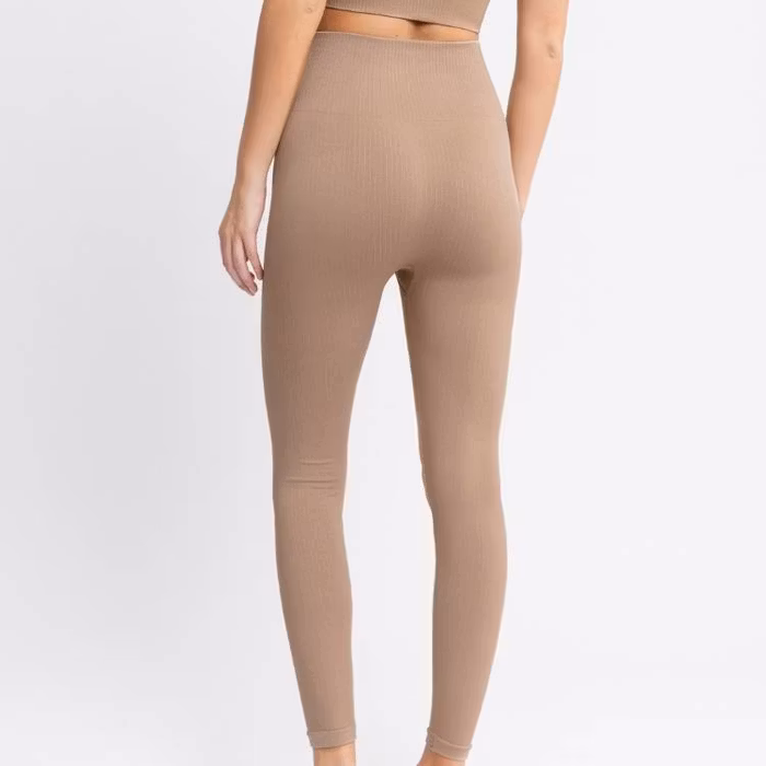 Yogaleggings Seamless Jeane Polish Brown - DOM