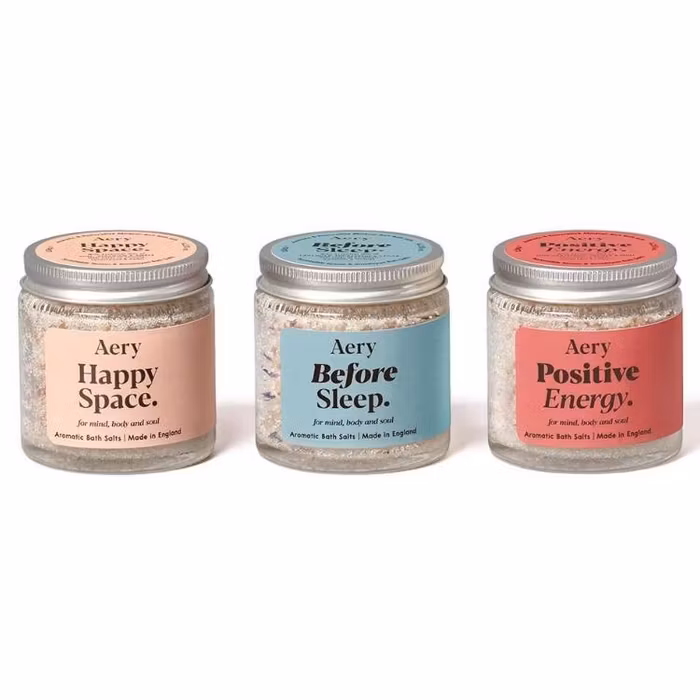 Badsalt 3-pack "Positive Energy Bath Salt Gift Set" - Aery Living