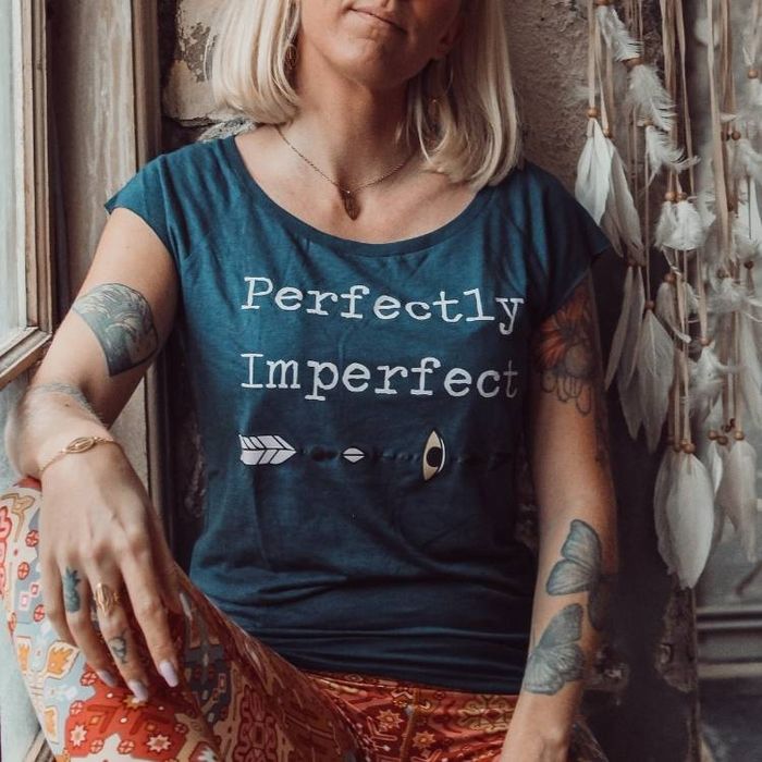 T-shirt Perfectly Imperfect Denim Blue - Soul Factory