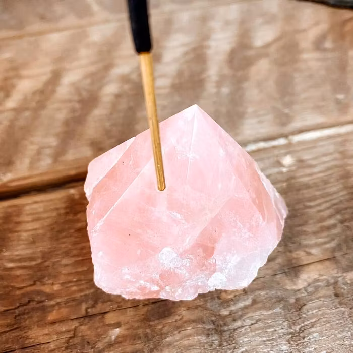 Rökelsehållare Rosenkvarts