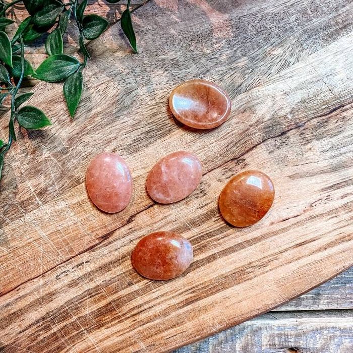 Aventurin Peach Worry stone kristall