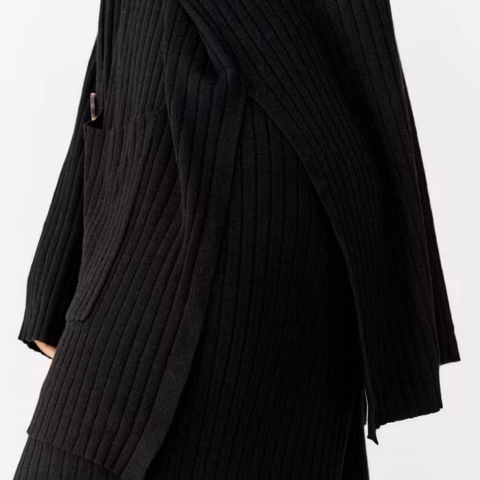 Oversize Cardigan Ronja Black - Movesgood