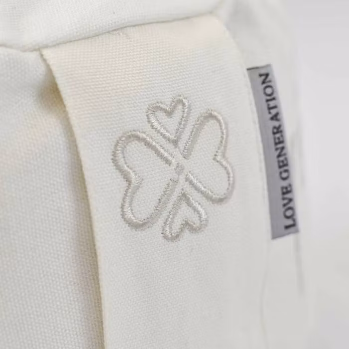 Meditationskudde Mantra Ivory white - Love Generation