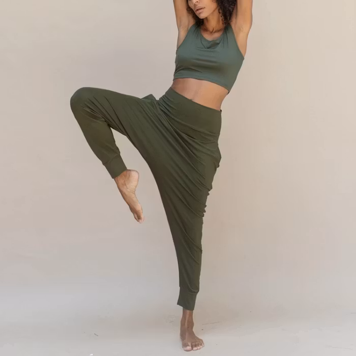 Yogabyxor Indo Pants Kale - Indigo Luna