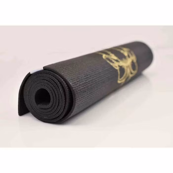 Yogamatta Infinity Lotus Extra Thick Black Gold 6mm - Love Generation