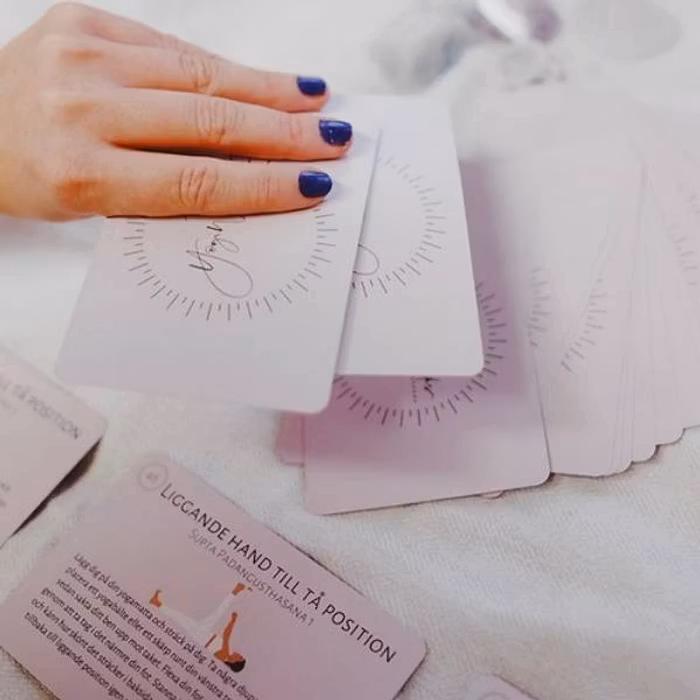 Kort Yogakortlek "Koppla ner och koppla av" - YogiWorks by Johanna