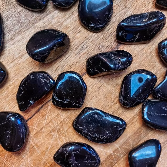 Turmalin kristall svart Trumlad x-small