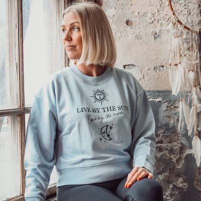 Sweatshirt "Live by the sun" Serena blue - Soul Factory