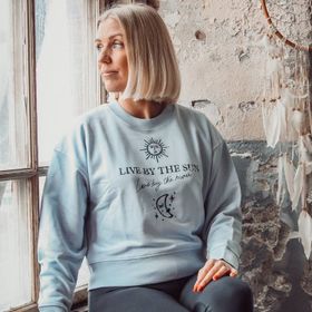 Sweatshirt "Live by the sun" Serena blue - Soul Factory