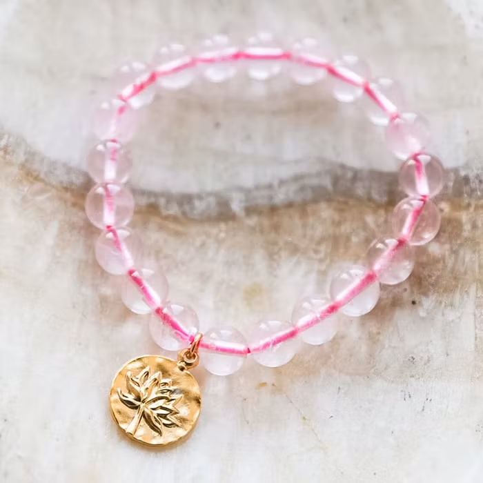 Stenarmband Lotus Rosenkvarts Medium - Blush & Promise