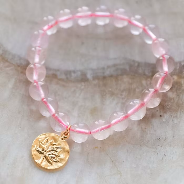Stenarmband Lotus Rosenkvarts Medium - Blush & Promise
