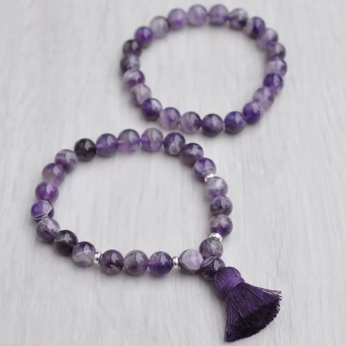 Stenarmband 2st Calm Ametist - Nouelle