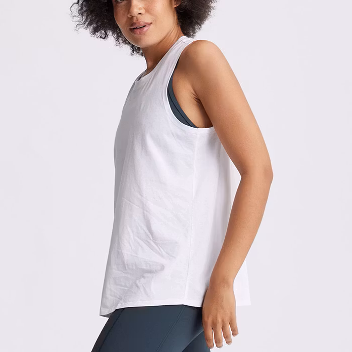 Yogatröja Open Back Tie Top White - Dharma Bums