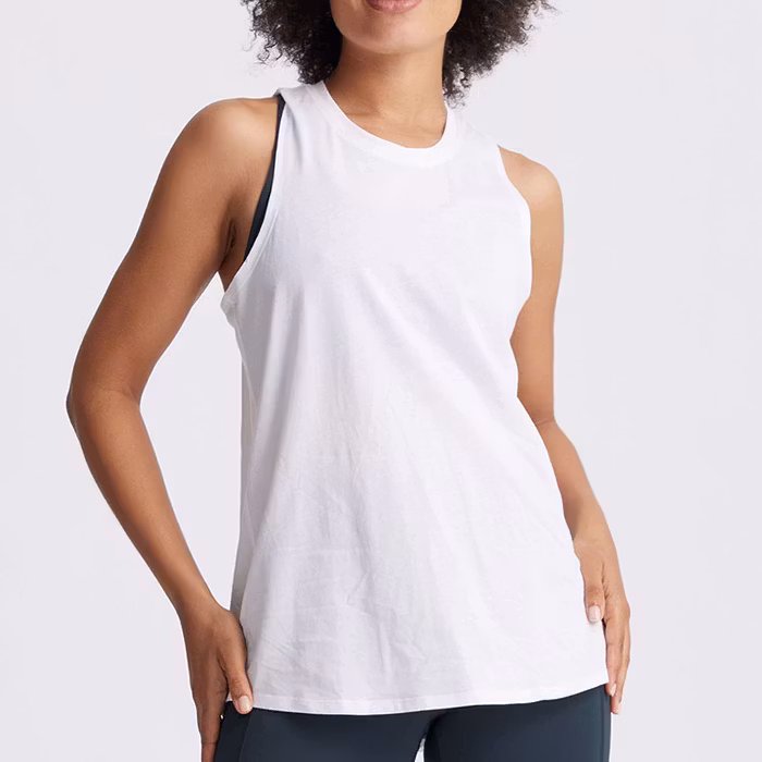Yogatröja Open Back Tie Top White - Dharma Bums