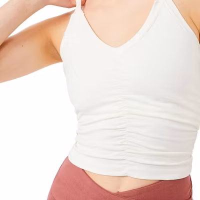 Yogalinne Cable Bra Silk - Mandala