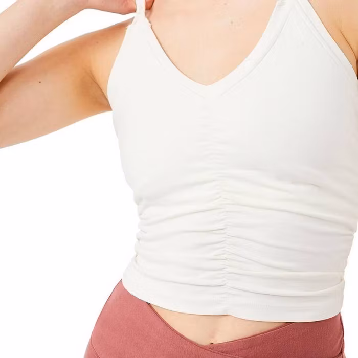 Yogalinne Cable Bra Silk - Mandala