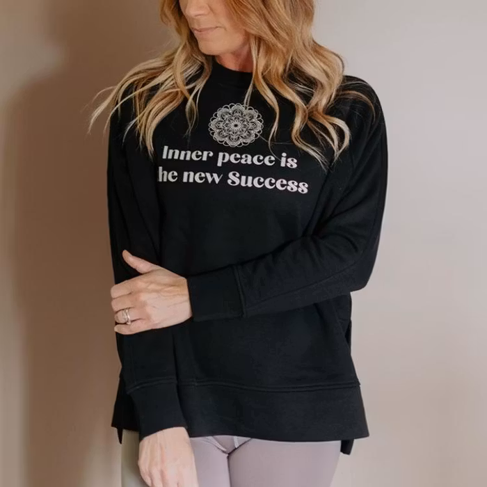 Sweatshirt "Inner Peace"  Black - Soul Factory