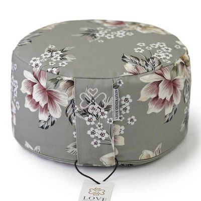 Meditationskudde Rund Vintage Flowers - Love Generation